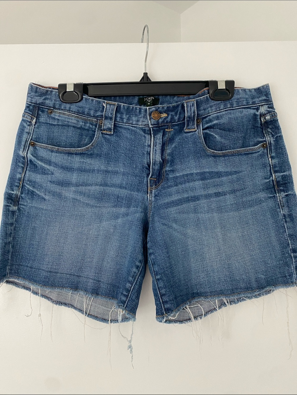 J. Crew Blue Washed Denim Cutoff Shorts